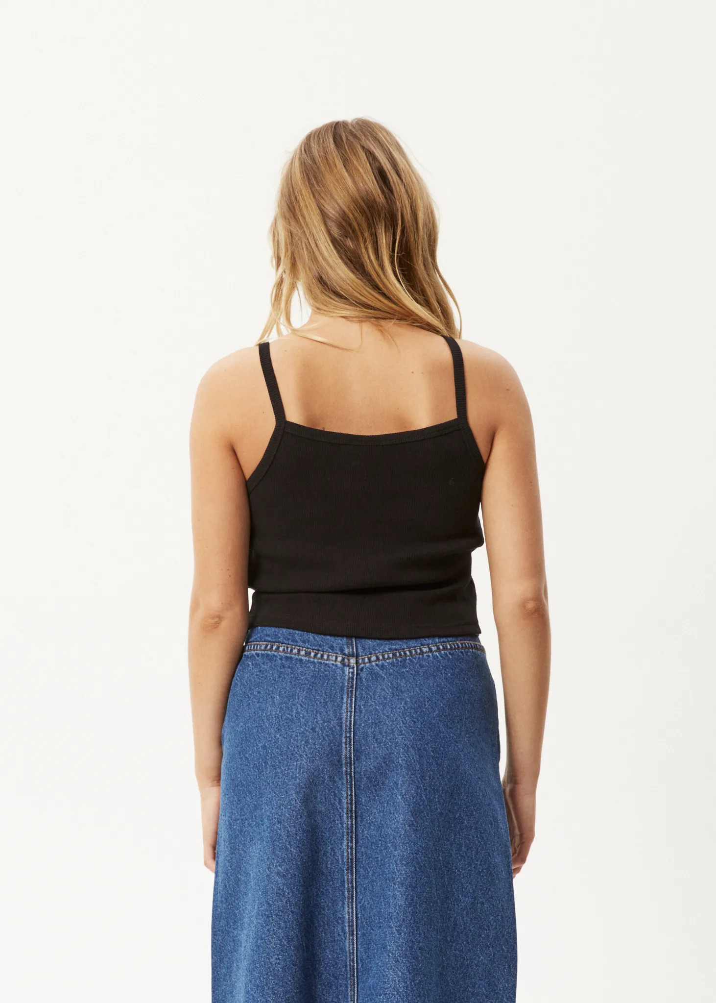 AFENDS Womens Taylor - Rib Singlet - Black