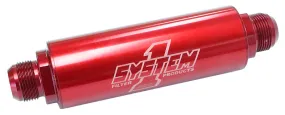 Billet In-Line Scavenge Oil Filter Red Anodized SY202-225716
