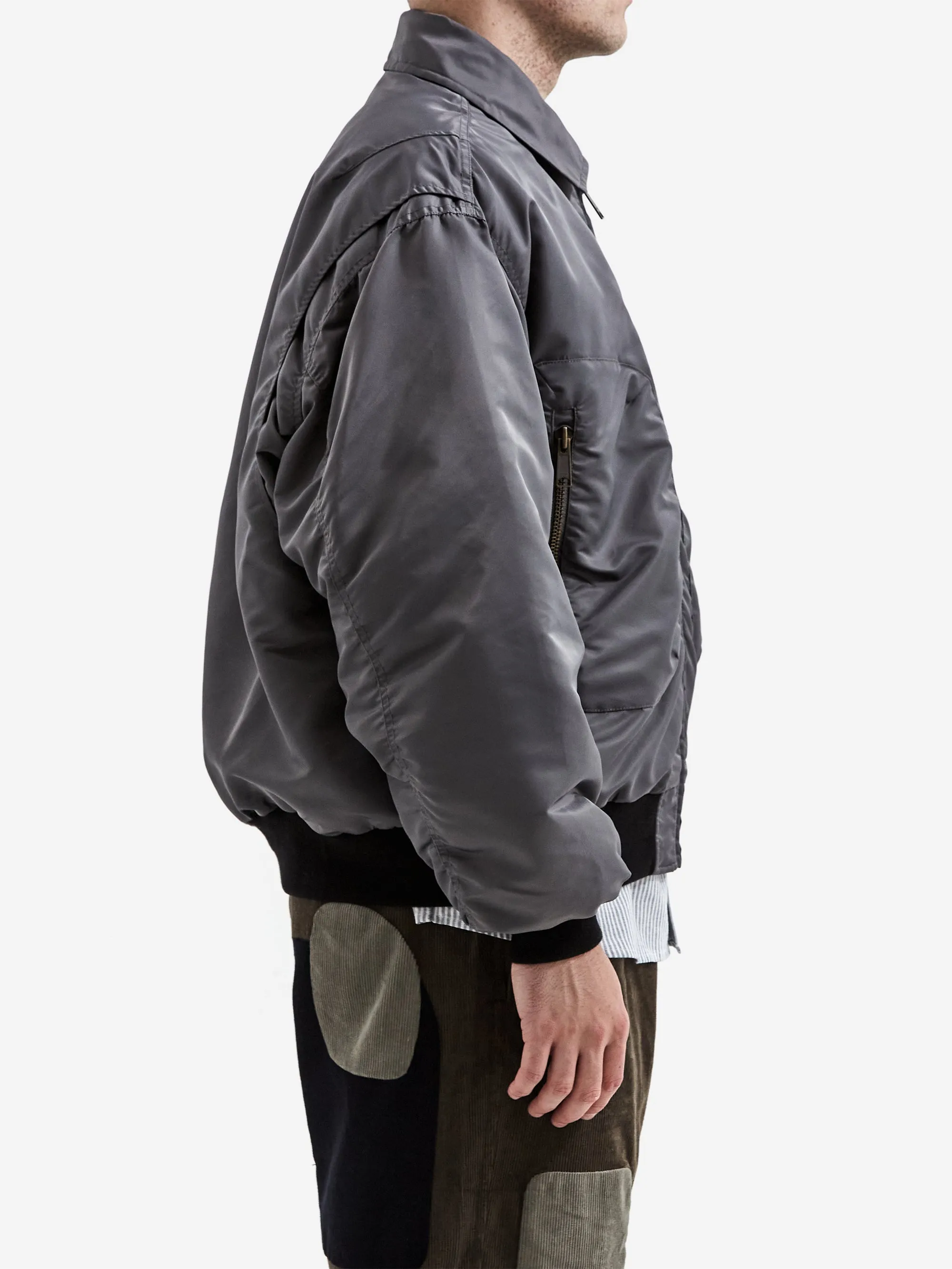 Brain Dead 3D Flight Jacket - Steel