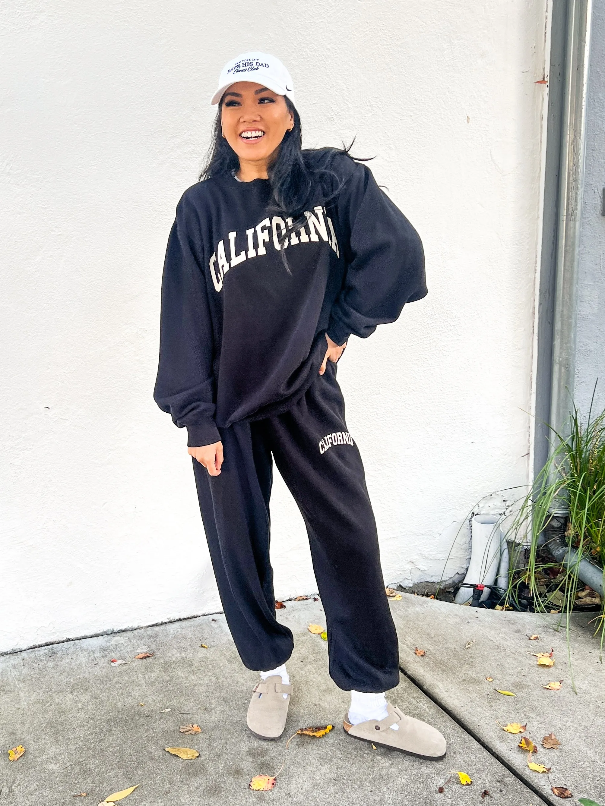 CALIFORNIA PRINT SWEATPANTS Black