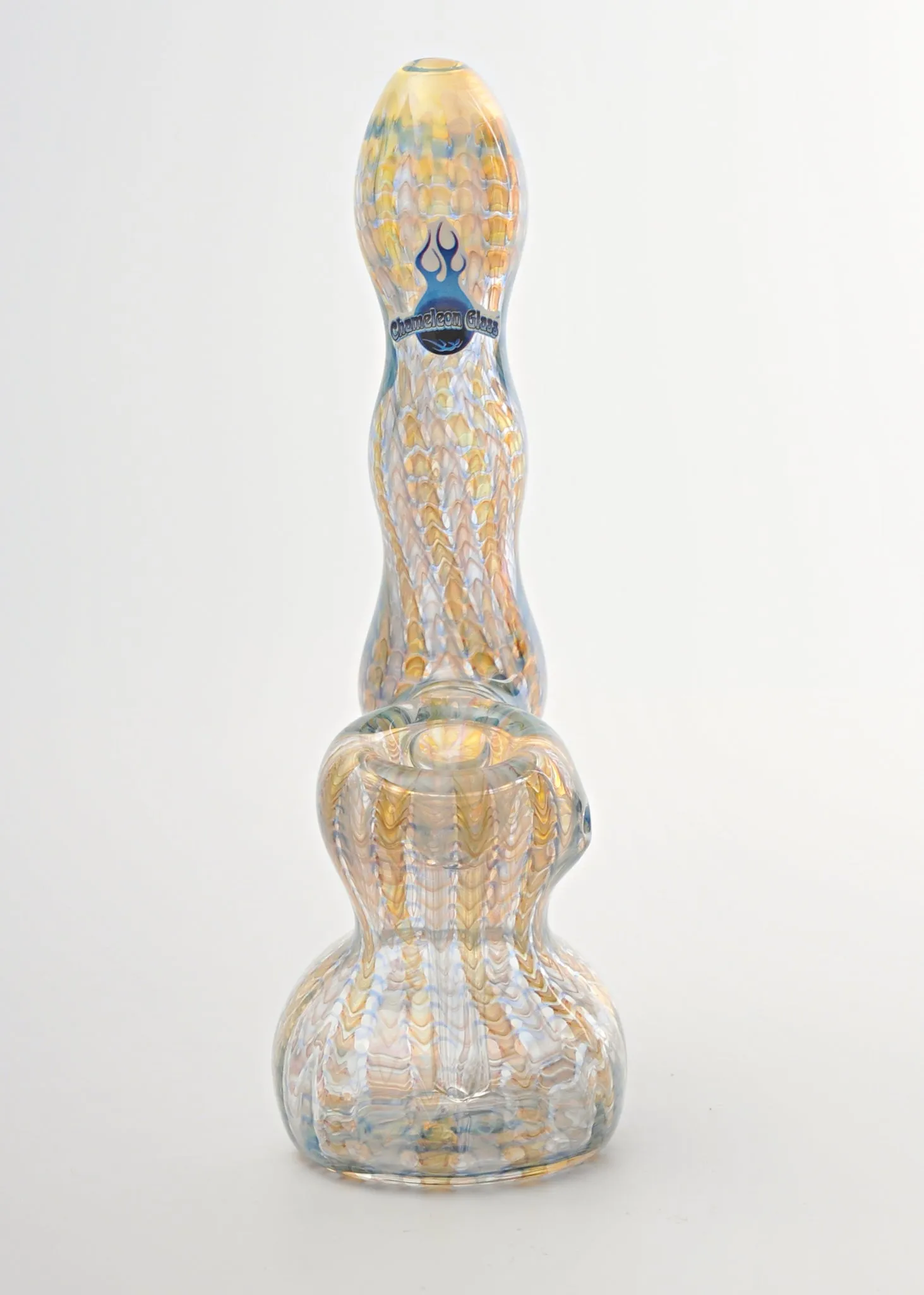 Chameleon Glass Cold Fusion Raked Sherlock Bubbler