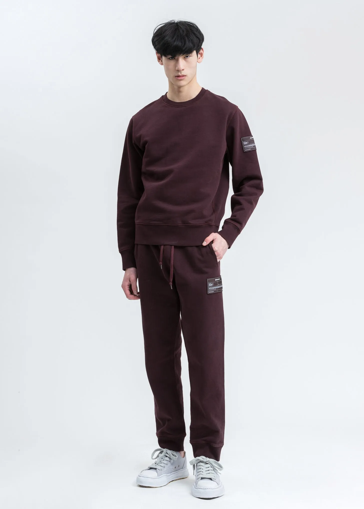 Crimson Red Patch Sweatpants