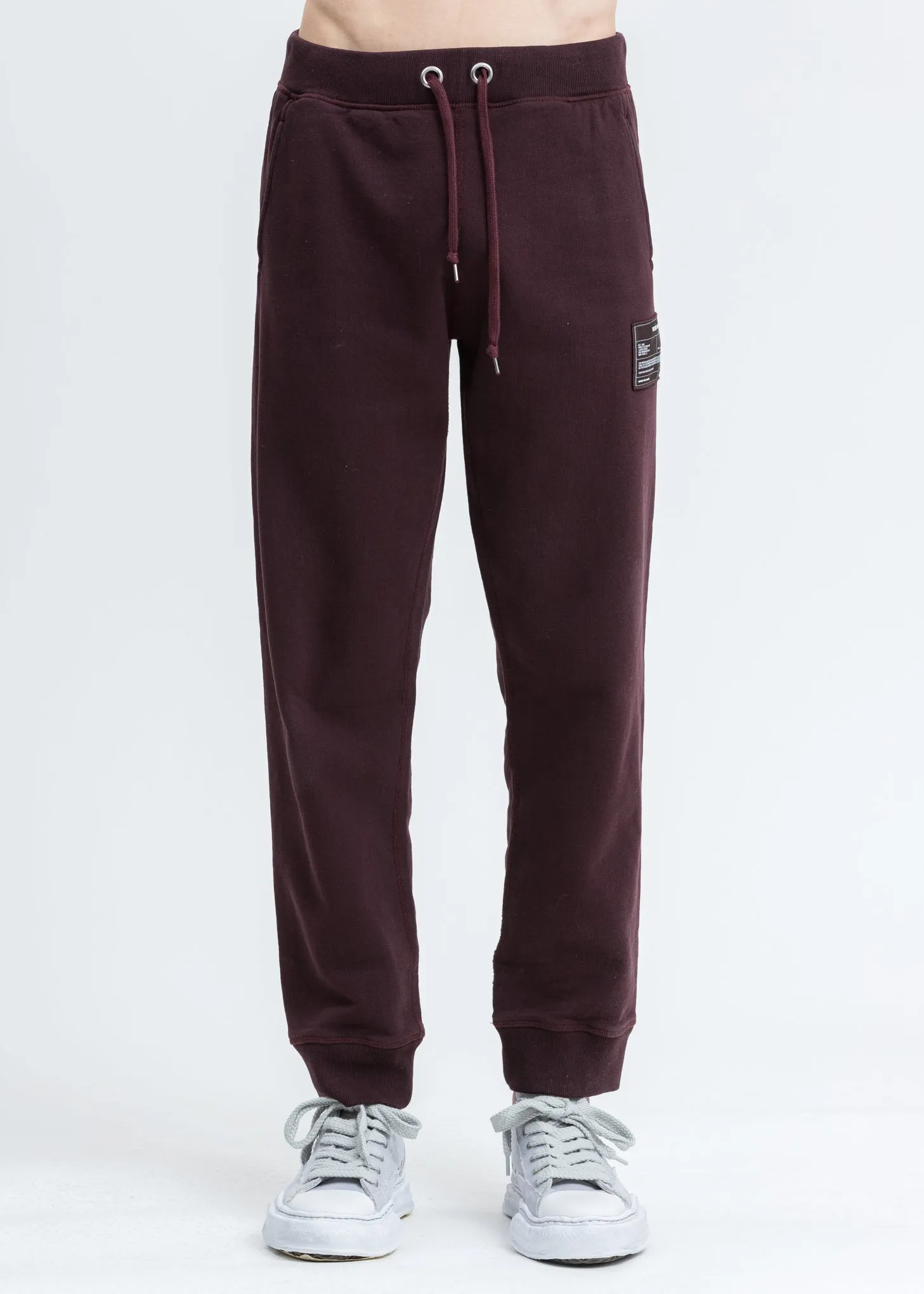 Crimson Red Patch Sweatpants