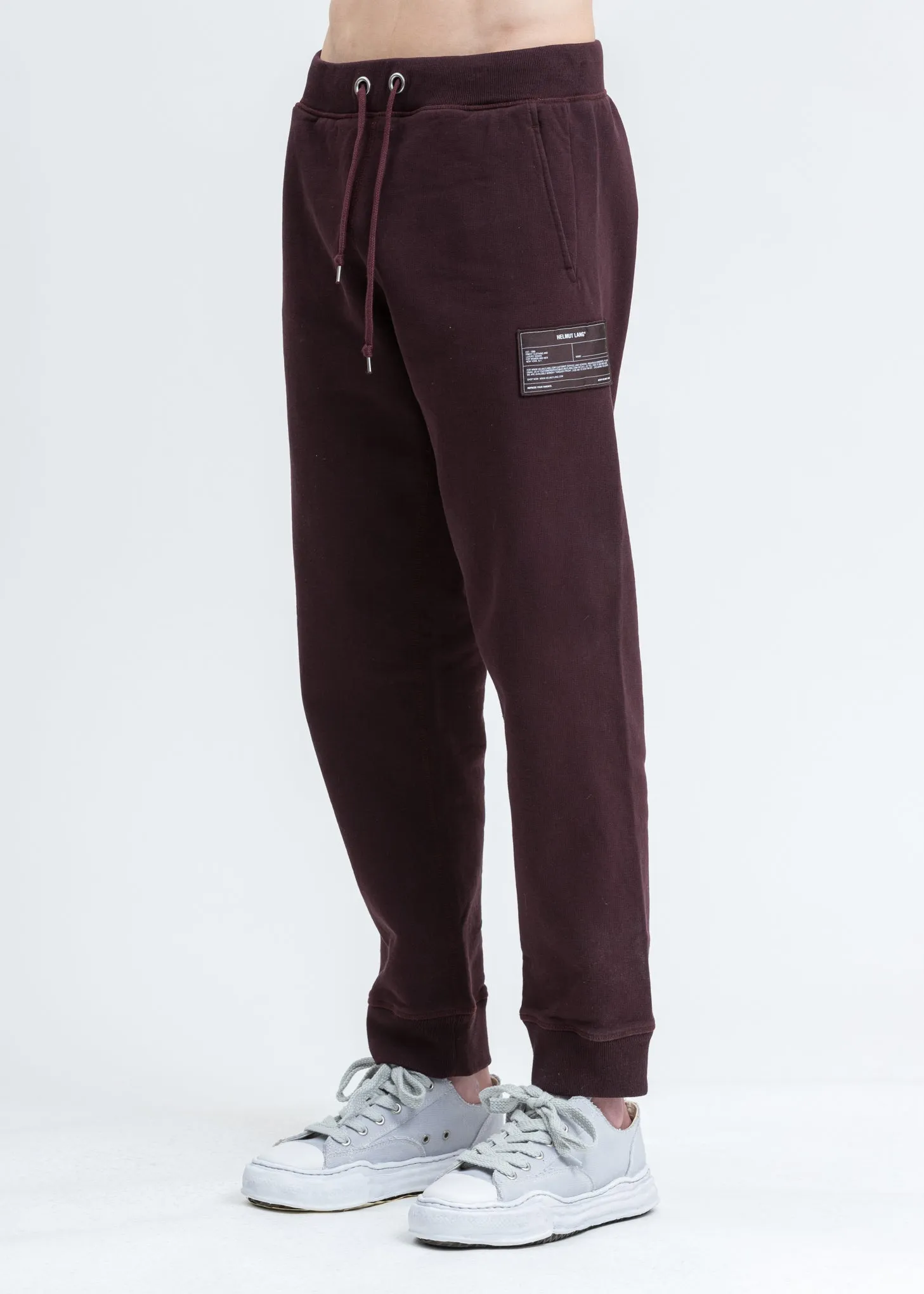 Crimson Red Patch Sweatpants