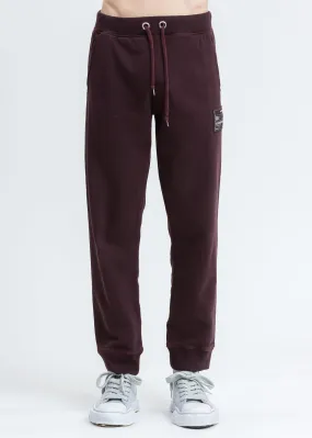Crimson Red Patch Sweatpants