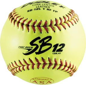 Dudley 12" SB 12L ASA Leather Fastpitch Softball (Dozen)