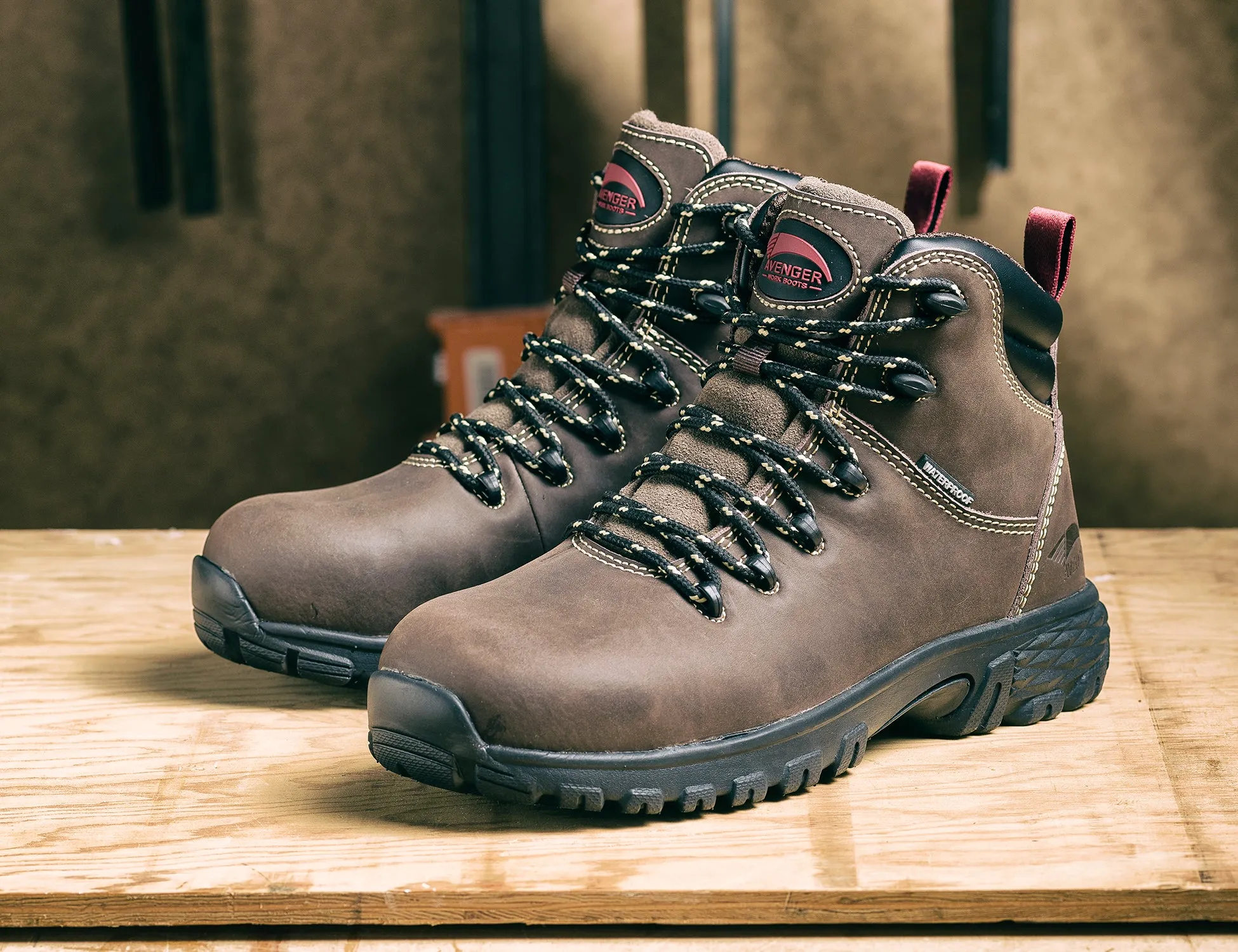 Flight Brown Alloy Toe EH WP Work Boot