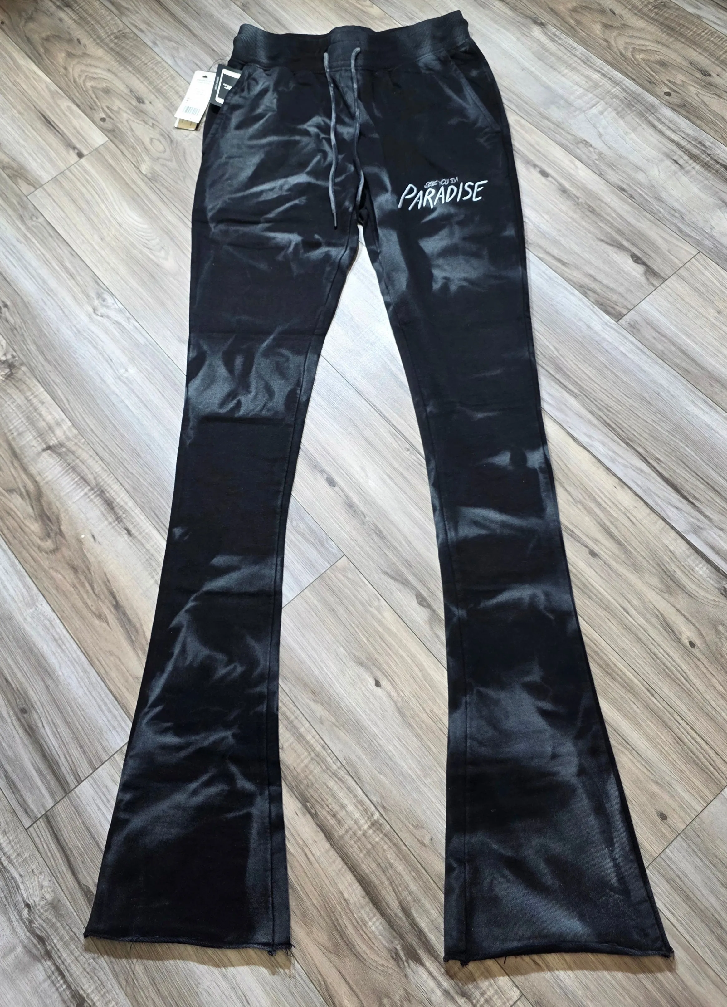 Jordan Craig Surfside Stacked Sweatpants (Black)(T-shirt sold separately)