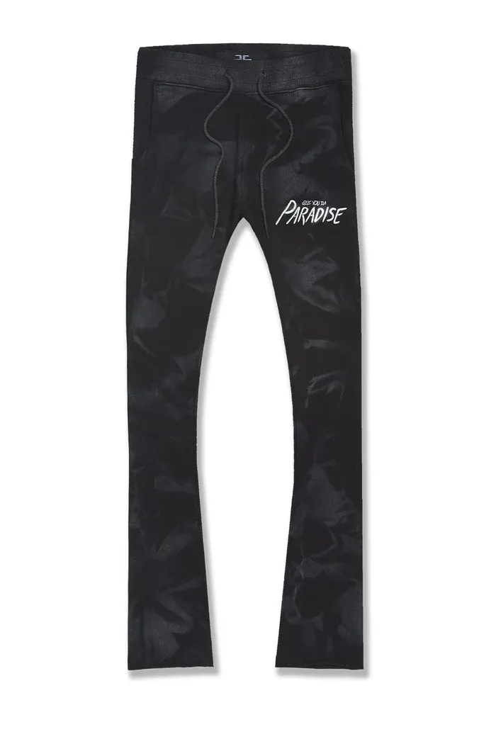 Jordan Craig Surfside Stacked Sweatpants (Black)(T-shirt sold separately)