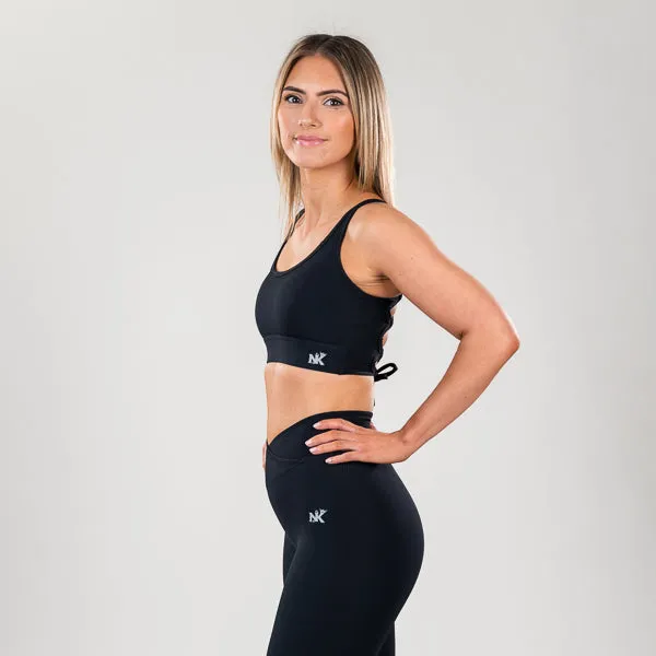 Lucia - Onyx Bra Cross Back