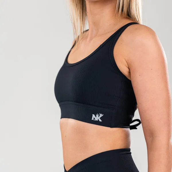 Lucia - Onyx Bra Cross Back