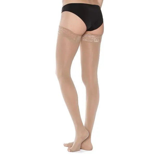 Mediven Comfort Thigh High, Open Toe, Lace Band