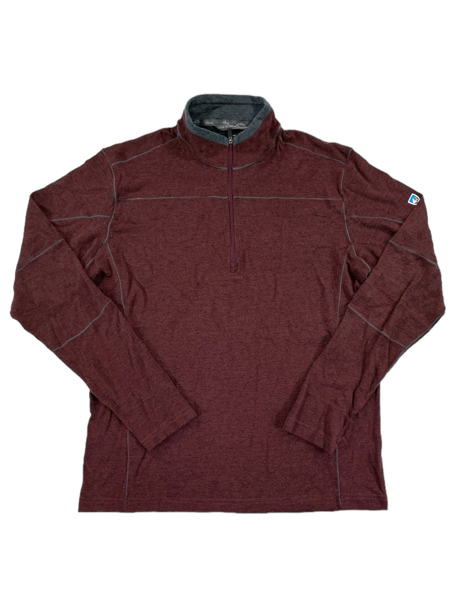 Mens Lightweight Knit Quarter Zip Fleece