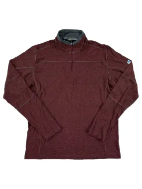 Mens Lightweight Knit Quarter Zip Fleece