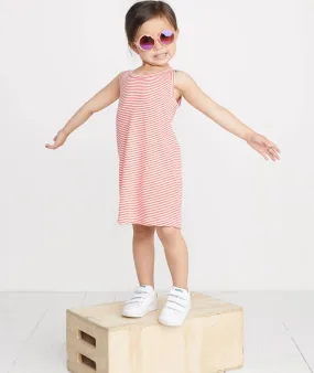 Mini Alana Tank Dress in Cherry/White Stripe