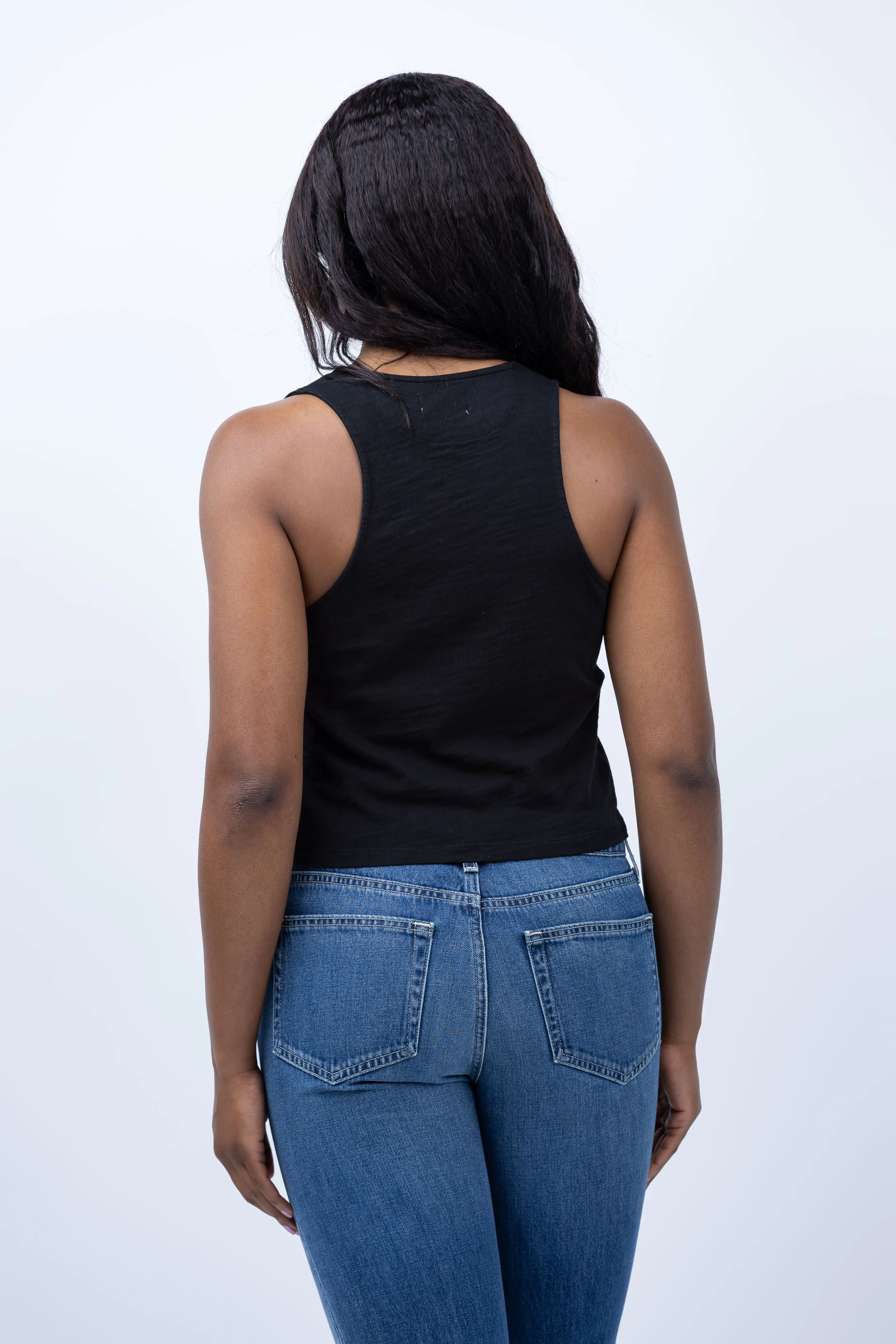 NATION LTD Bree Tank in Jet Black