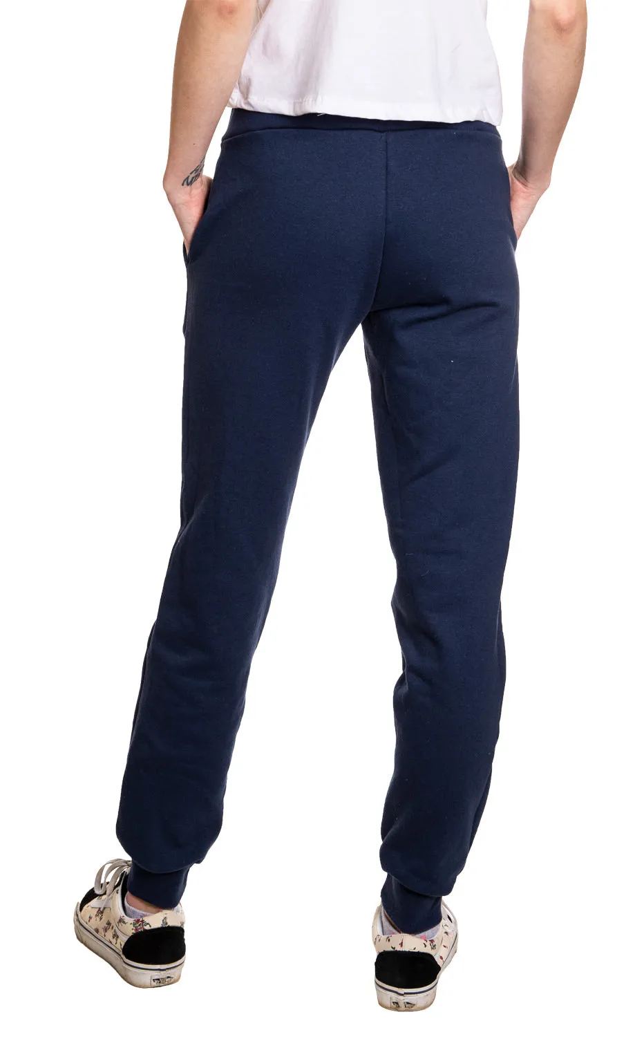 NHL licensed Montreal Canadiens Women's Navy cuffed joggers