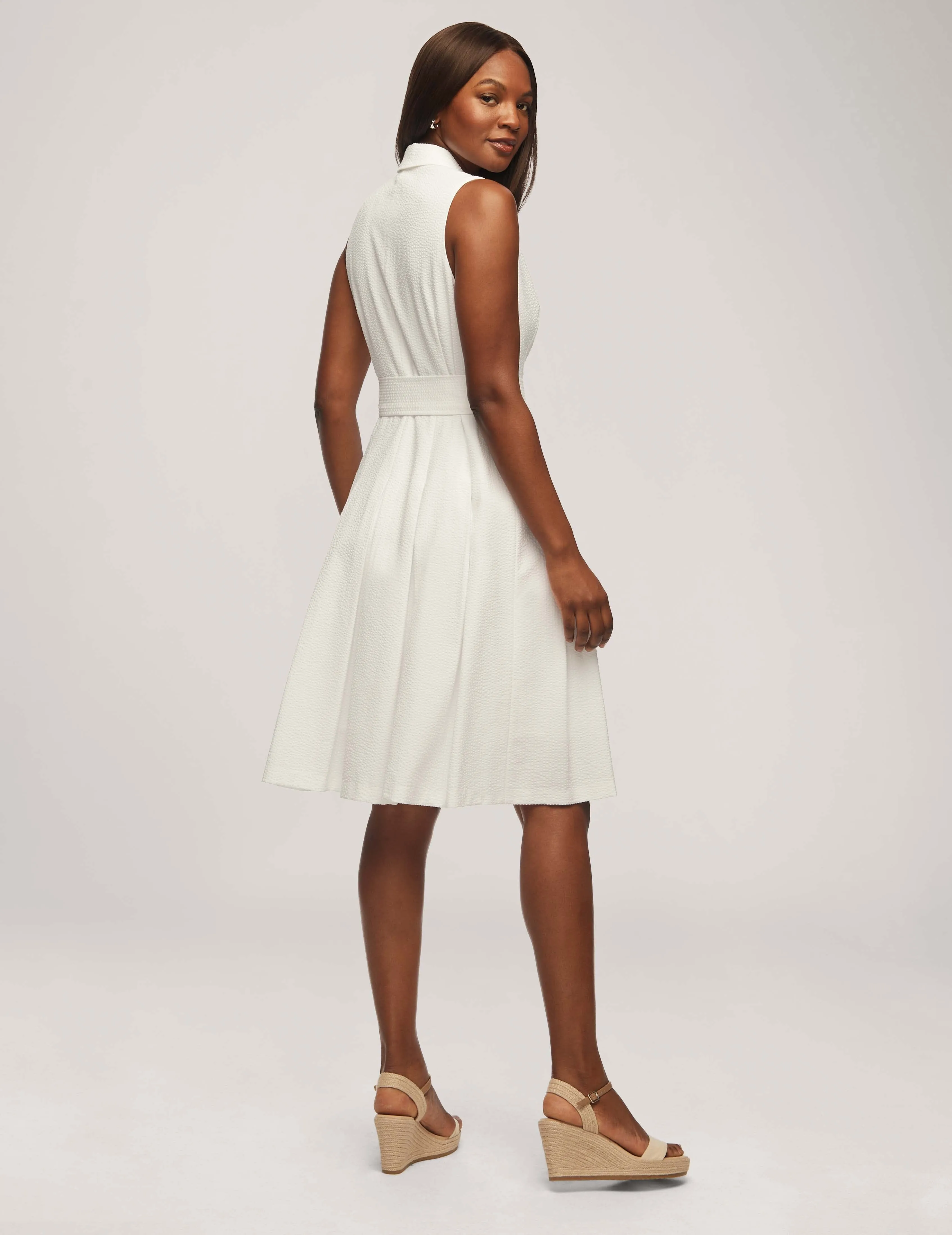 Notch Collar Wrap With Full Skirt- Sale