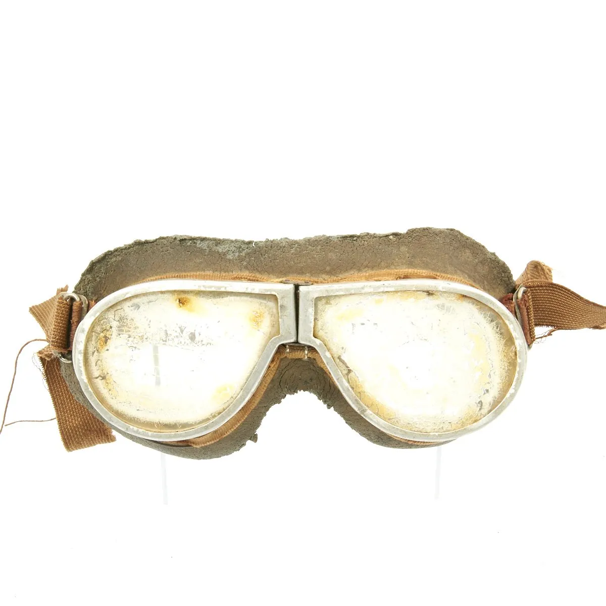 Original U.S. WWII M38 Tanker Helmet by Wilson Athletic Goods with Resistal Goggles