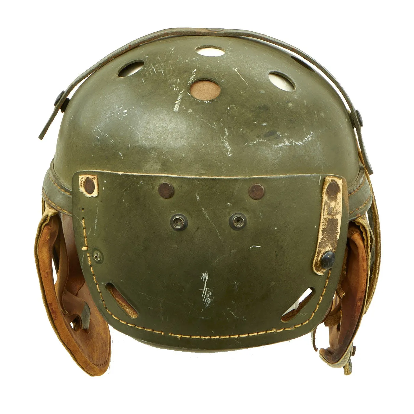 Original U.S. WWII M38 Tanker Helmet - Size 7 1/4
