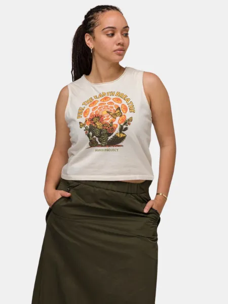 PARKS PROJECT WOMEN'S FEEL THE EARTH BREATHE BUTTERFLY TANK