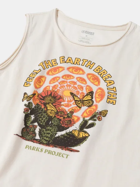 PARKS PROJECT WOMEN'S FEEL THE EARTH BREATHE BUTTERFLY TANK