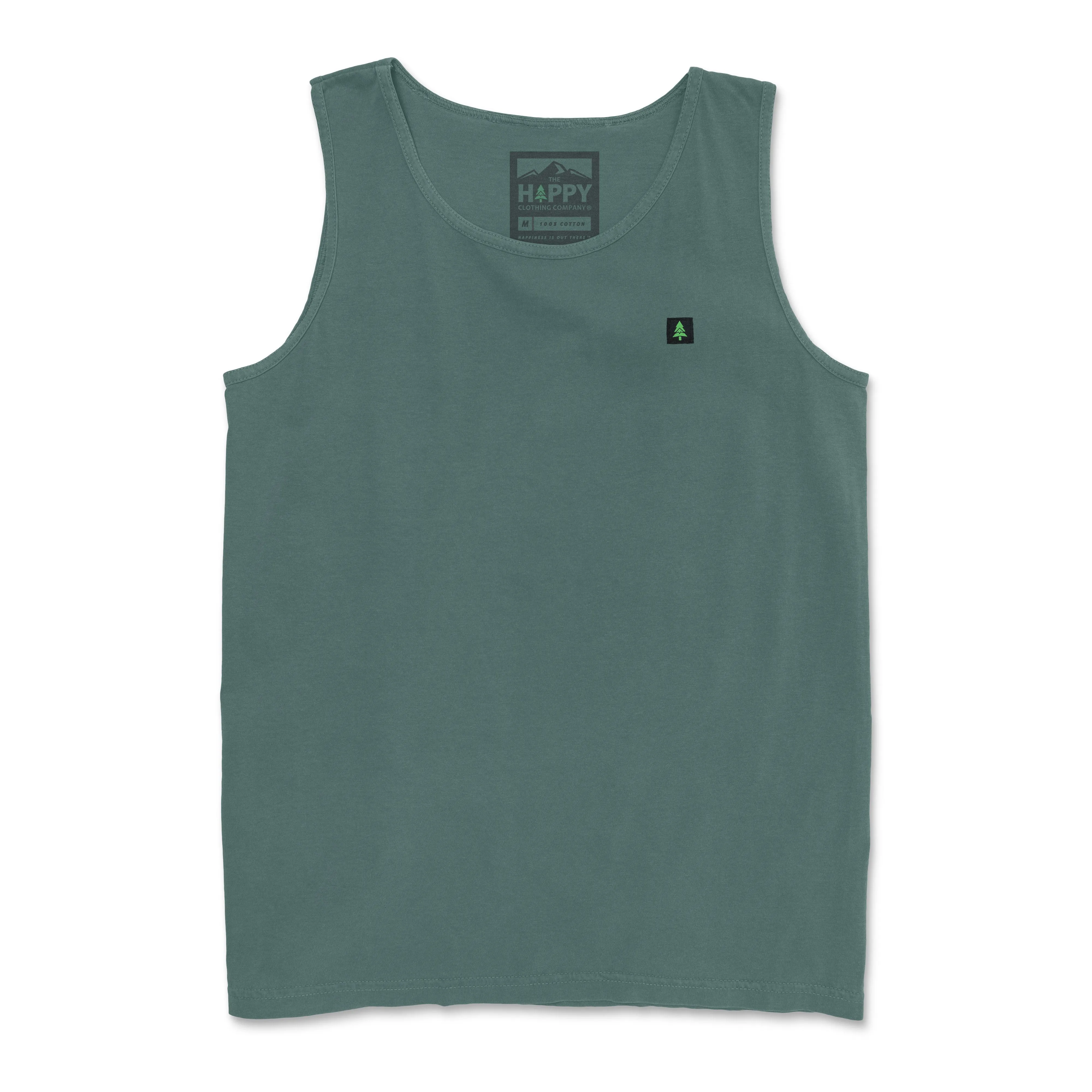 Pigment-Dyed Mountain Tree Label Tank