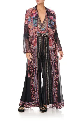 PRINTED TRENCH SWINGING SIXTIES
