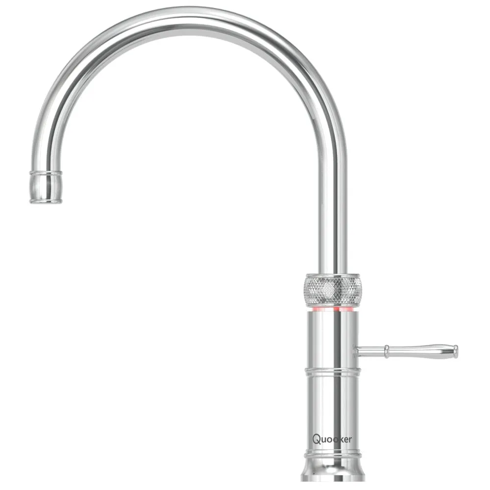 Quooker Classic Fusion Round PRO7 Chrome 3 in 1 Boiling Water Tap with 7 Liters Tank