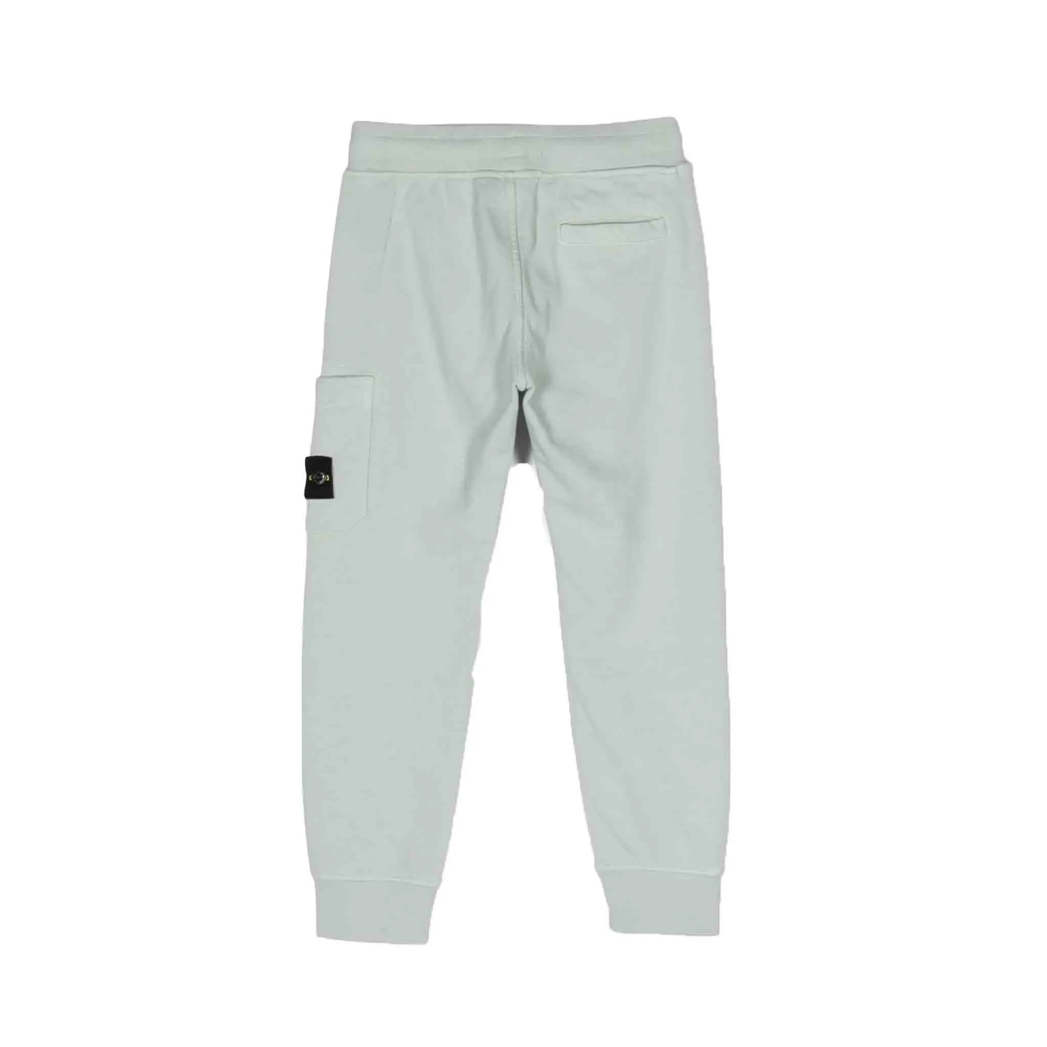 Stone Island Junior Cargo Sweatpants in Pearl Grey