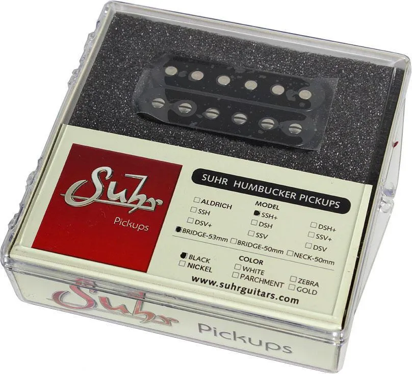 Suhr SSH  53mm Bridge, SSV Neck Pickup Set, Black