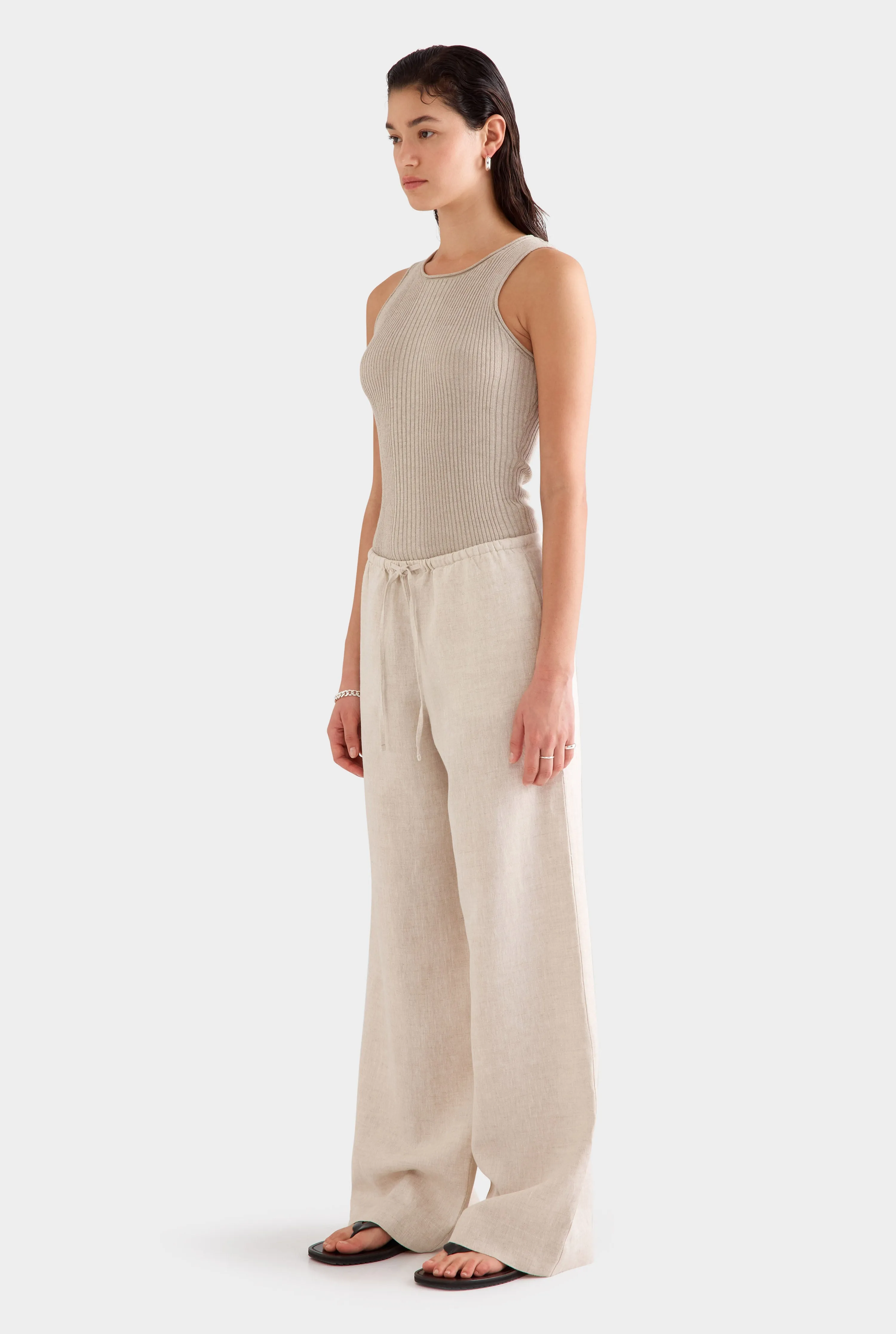Wide Leg Pant 2.0 -  Sand