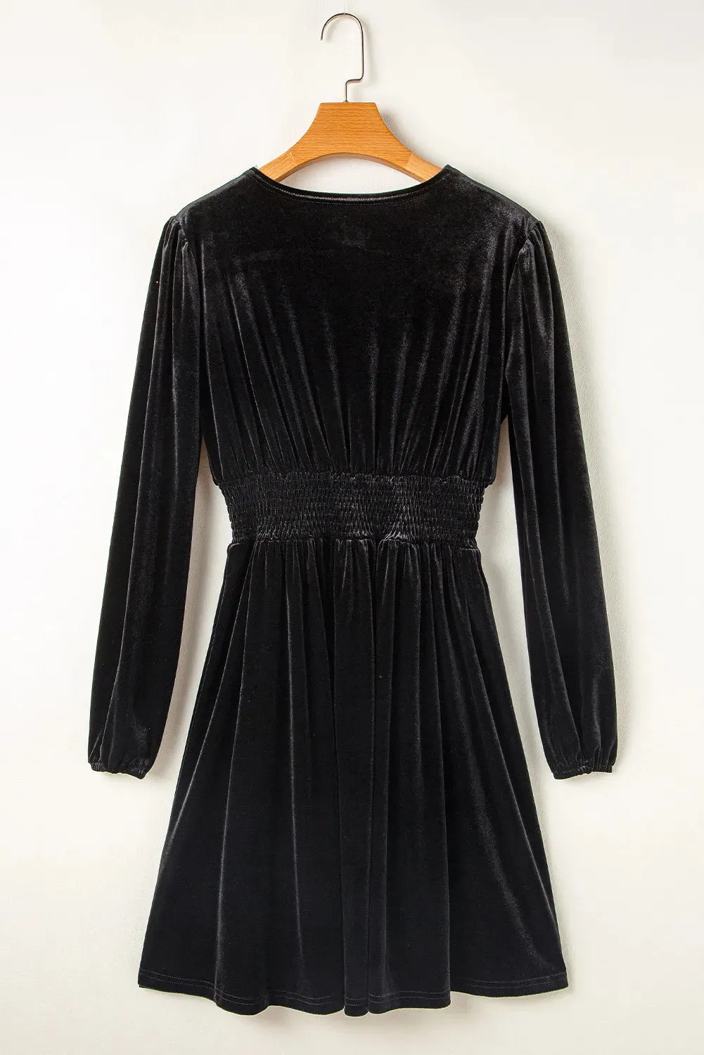 Wrap Long Sleeve Mini Dress