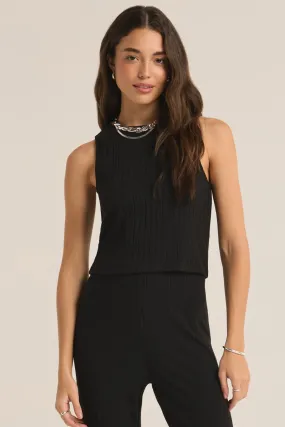 Z SUPPLY - LORRAINE RIB TANK BLACK